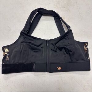 New SheFit Black Gold High Impact Flex Sports Bra